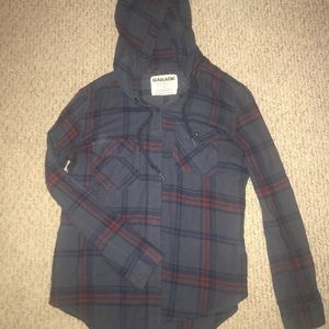 Garage flannel hoodie